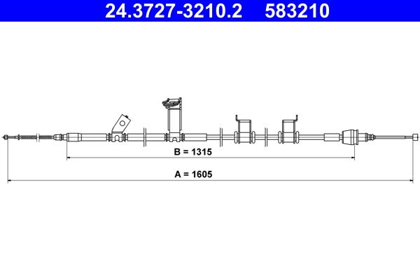 Seilzug, Feststellbremse ATE 24.3727-3210.2
