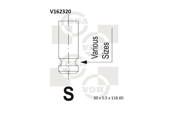 Einlassventil BGA V162320