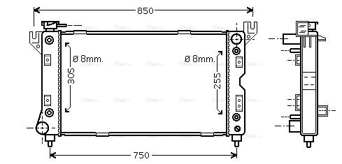 Kühler, Motorkühlung AVA QUALITY COOLING cr2029