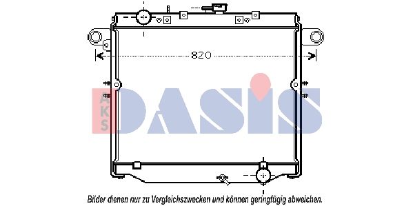 Kühler, Motorkühlung AKS DASIS 210178N