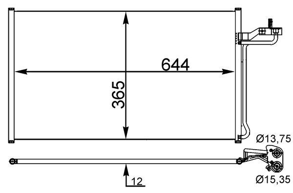 Kondensator, Klimaanlage MAHLE AC27000S