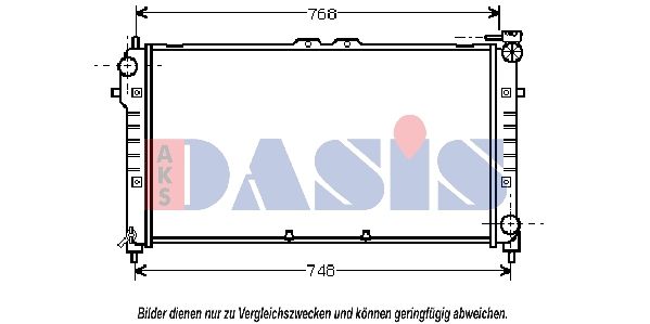 Kühler, Motorkühlung AKS DASIS 090047N