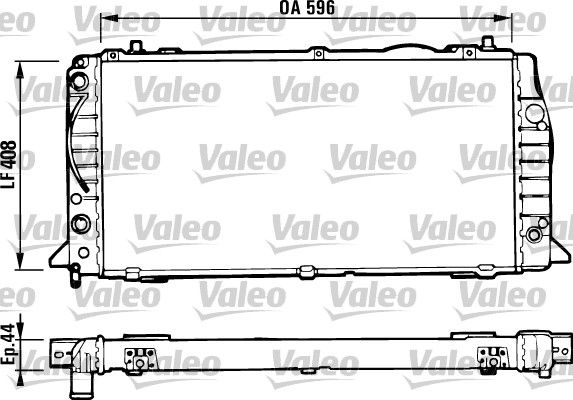 Kühler, Motorkühlung VALEO 731428