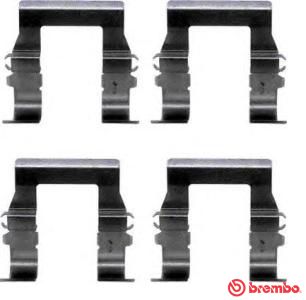 Zubehörsatz, Scheibenbremsbelag BREMBO A 02 236