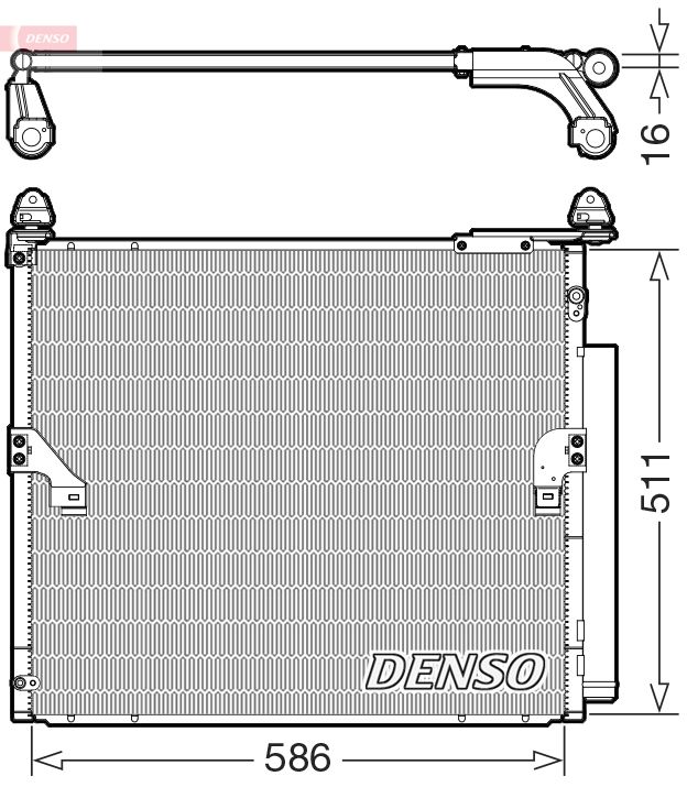 Kondensator, Klimaanlage DENSO DCN50063