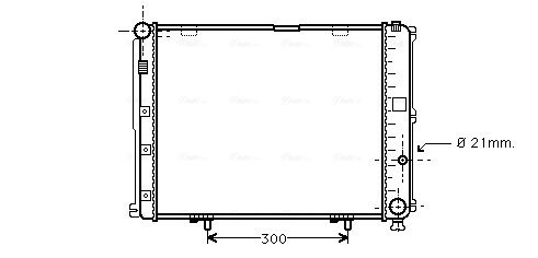 Kühler, Motorkühlung AVA QUALITY COOLING ms2126