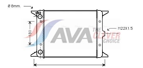 Kühler, Motorkühlung AVA QUALITY COOLING VN2013