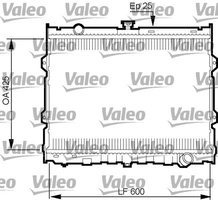 Kühler, Motorkühlung VALEO 734784