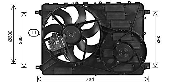 Lüfter, Motorkühlung AVA QUALITY COOLING au7505
