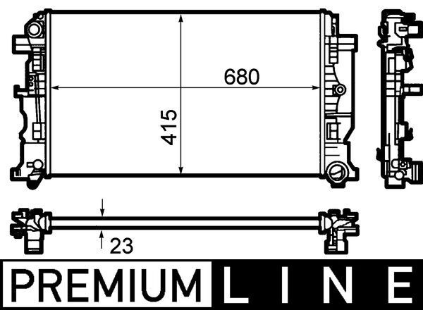 Kühler, Motorkühlung MAHLE CR1710000P