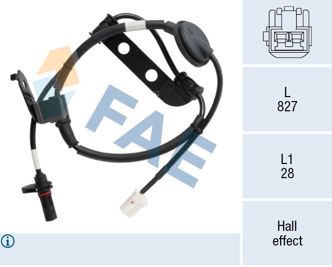 Sensor, Raddrehzahl FAE 78755