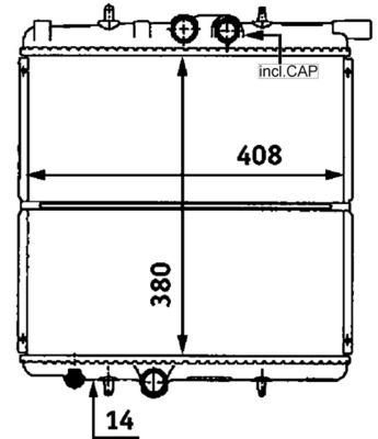 Kühler, Motorkühlung MAHLE CR527000S