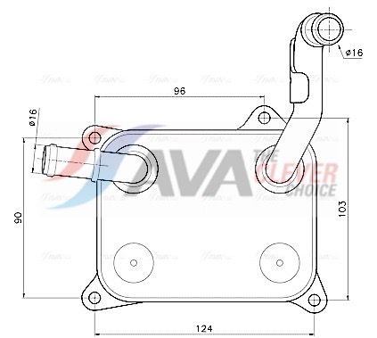 Ölkühler, Motoröl AVA QUALITY COOLING AI3454