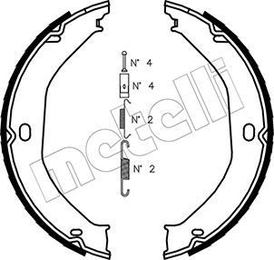 Bremsbackensatz, Feststellbremse METELLI 53-0360K