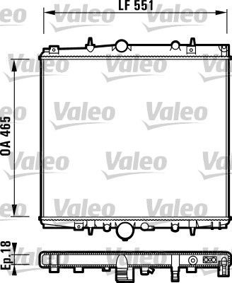 Kühler, Motorkühlung VALEO 732830
