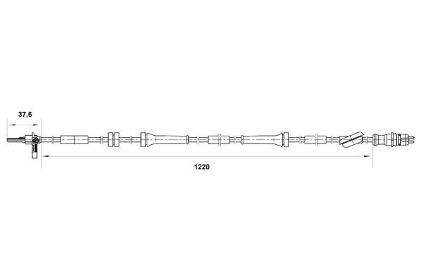 Sensor, Raddrehzahl BOSCH 0 265 007 040