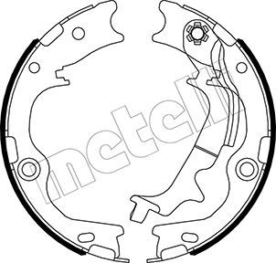 Bremsbackensatz, Feststellbremse METELLI 53-0502