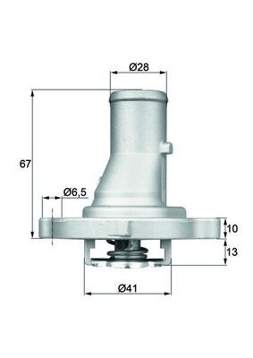 Thermostat, Kühlmittel MAHLE TI6887D