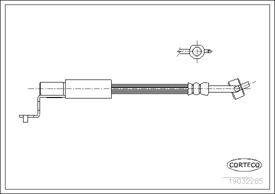 Bremsschlauch CORTECO 19032285