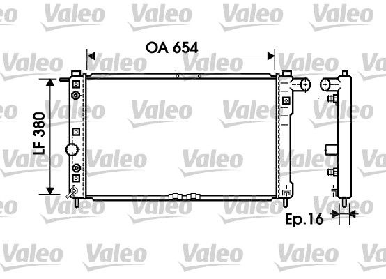 Kühler, Motorkühlung VALEO 734765