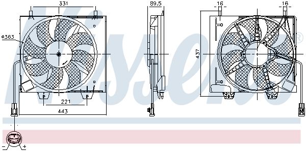 Kühlerlüfter NISSENS 850125