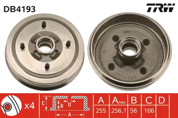 Bremstrommel TRW DB4193