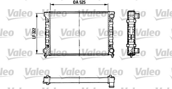 Kühler, Motorkühlung VALEO 883870