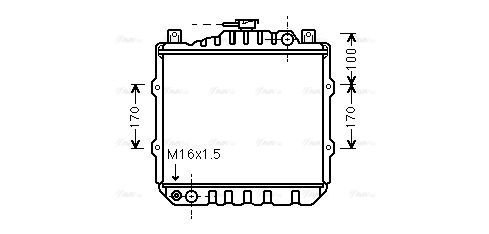 Kühler, Motorkühlung AVA QUALITY COOLING sz2010