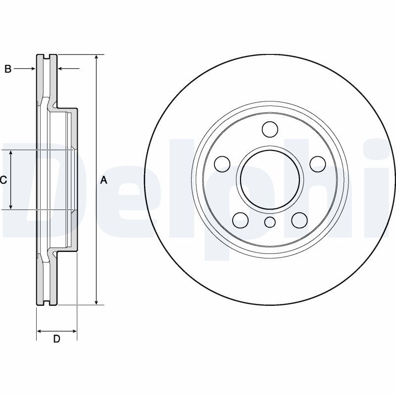 Bremsscheibe DELPHI BG4704C