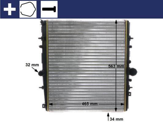 Kühler, Motorkühlung MAHLE CR1437000S