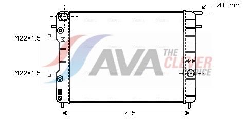 Kühler, Motorkühlung AVA QUALITY COOLING OLA2248