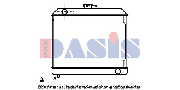 Kühler, Motorkühlung AKS DASIS 120110N