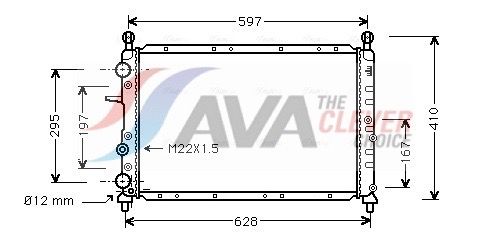 Kühler, Motorkühlung AVA QUALITY COOLING LC2050