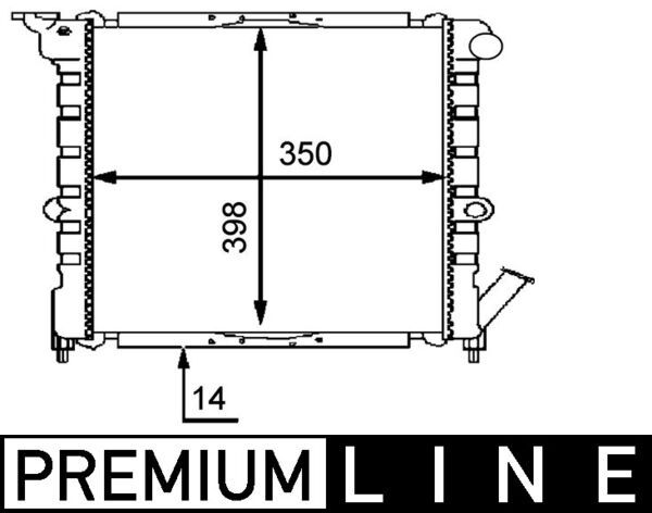 Kühler, Motorkühlung MAHLE CR445000P