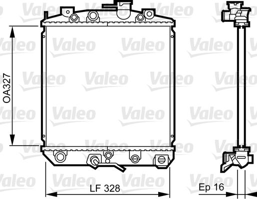 Kühler, Motorkühlung VALEO 731623