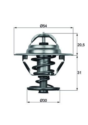 Thermostat, Kühlmittel MAHLE TX1081D