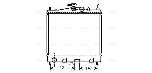 Kühler, Motorkühlung AVA QUALITY COOLING dn2210