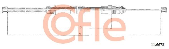 Seilzug, Feststellbremse COFLE 11.6673