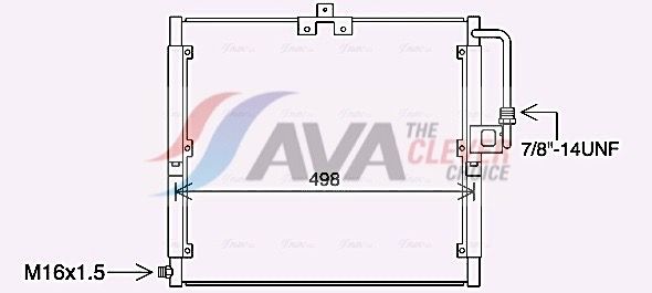 Kondensator, Klimaanlage AVA QUALITY COOLING MS5709