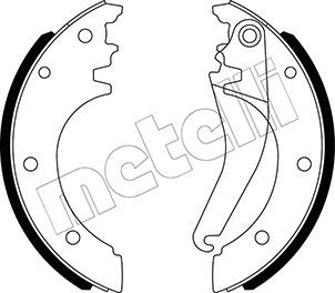 Bremsbackensatz METELLI 53-0486