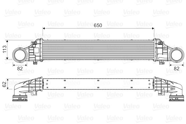 Ladeluftkühler VALEO 818587