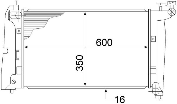 Kühler, Motorkühlung MAHLE CR1526000S