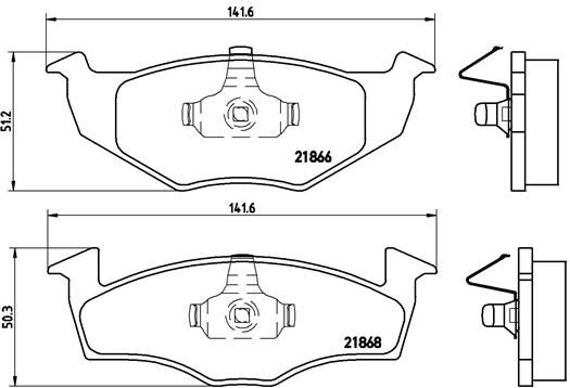 Bremsbelagsatz, Scheibenbremse BREMBO P 85 030