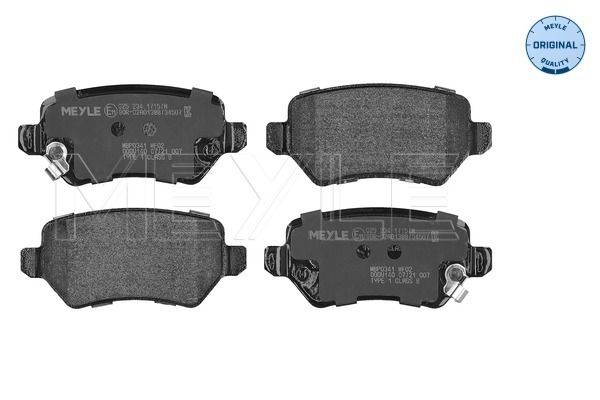 Bremsbelagsatz, Scheibenbremse MEYLE 0252341715/W