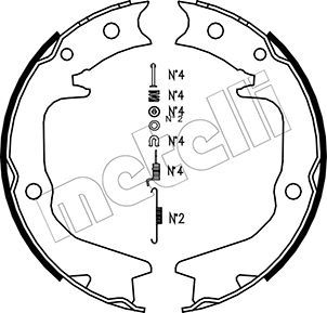 Bremsbackensatz, Feststellbremse METELLI 53-0265K