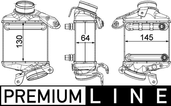 Ladeluftkühler MAHLE CI186000P