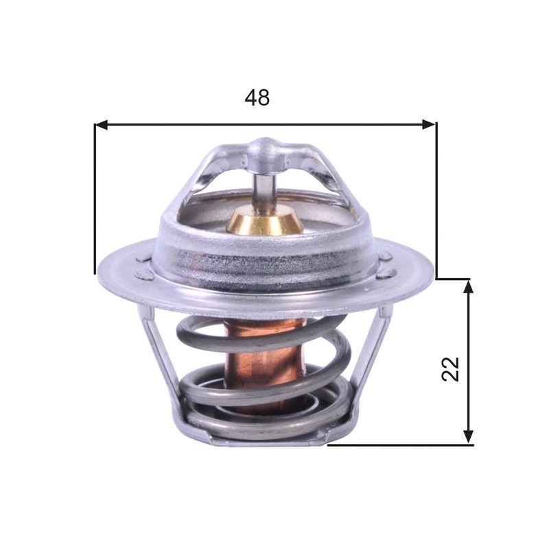 Thermostat, Kühlmittel GATES TH00391G1