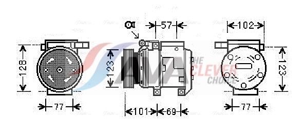 Kompressor, Klimaanlage AVA QUALITY COOLING KAAK146