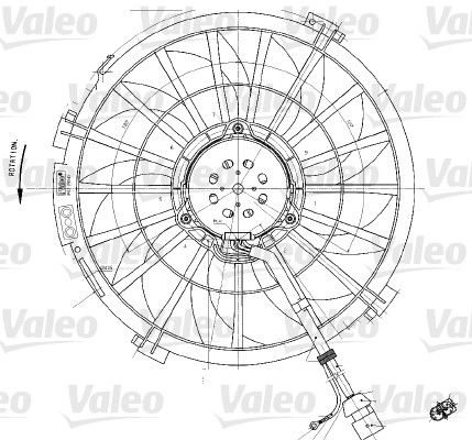 Lüfter, Motorkühlung VALEO 698542