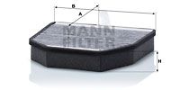 Filter, kupéventilation MANN-FILTER CUK 2241-2